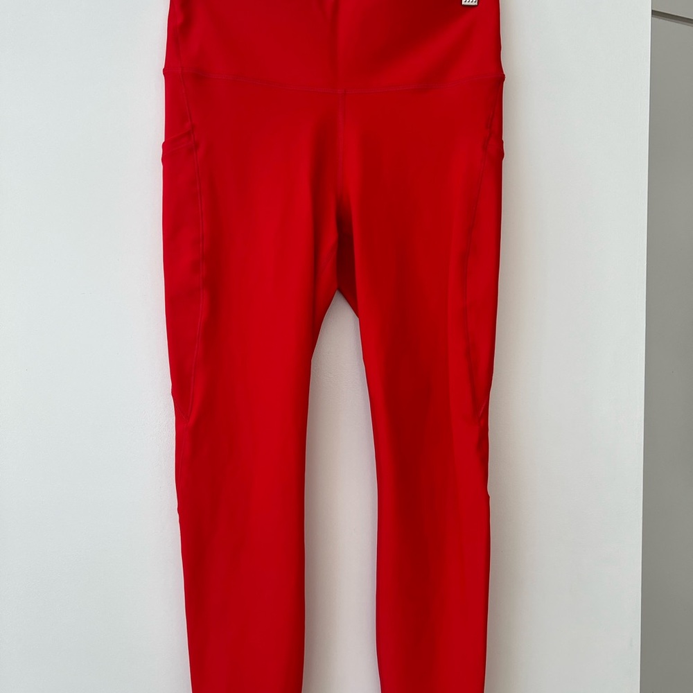 Athleta Bright Red Performance Leggings